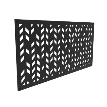 Aztek decorative screen panel silo angle